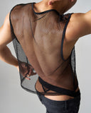 TEAMM8 Edge Net Muscle Tank Jet