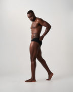 Teamm8 Statement Wide Swim Brief - Black