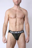 CELLBLOCK Take Down Jockstrap w/ Removable Pouch Green