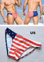 Team USA Flag Low Cut Swim Brief