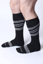 CELLBLOCK 13 Tight End Knee High Shadow Socks - Gray
