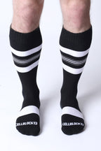 CELLBLOCK 13 Tight End Knee High Shadow Socks - White