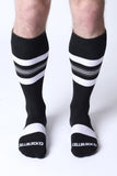 CELLBLOCK 13 Tight End Knee High Shadow Socks - White