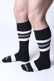 CELLBLOCK 13 Tight End Knee High Shadow Socks - White