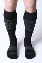 CELLBLOCK 13 Tight End Knee High Shadow Socks - Green