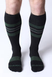 CELLBLOCK 13 Tight End Knee High Shadow Socks - Green