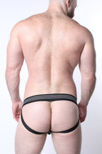 CELLBLOCK 13 Tight End 2" Snap Up Shadow Jockstrap - White