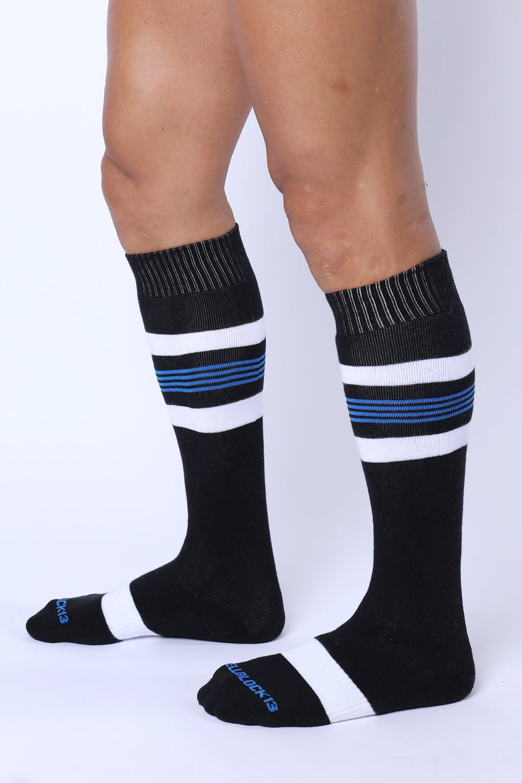 CELLBLOCK 13 Tight End Knee High Socks BLACK