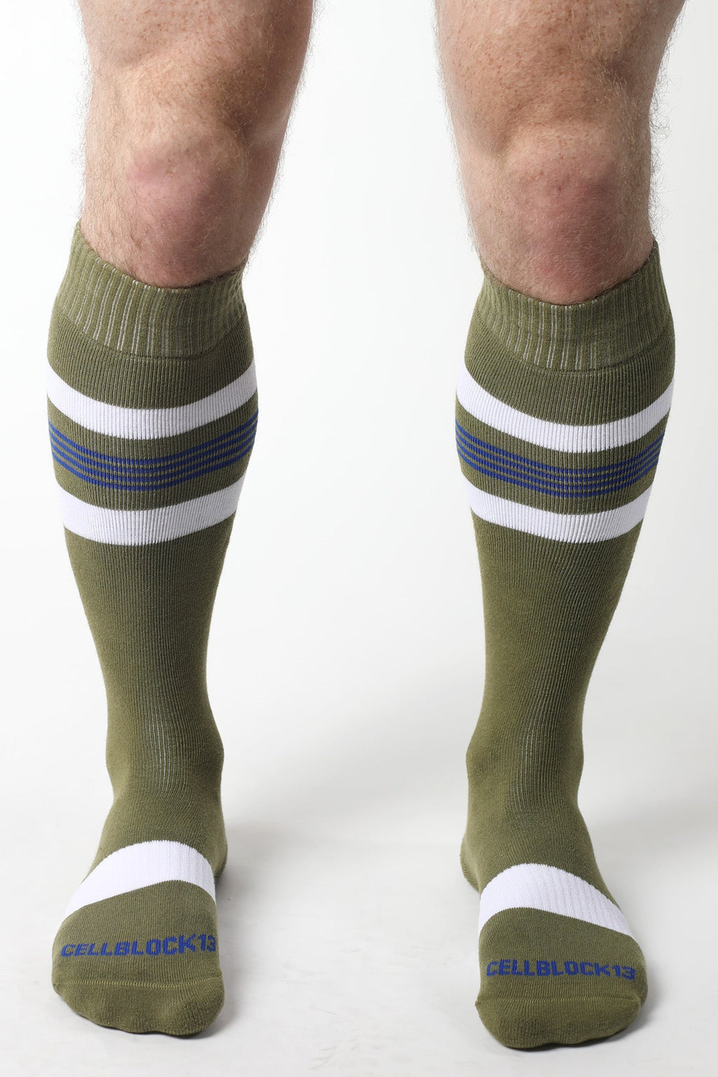 CELLBLOCK 13 Tight End Knee High Socks ARMY