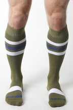CELLBLOCK 13 Tight End Knee High Socks ARMY