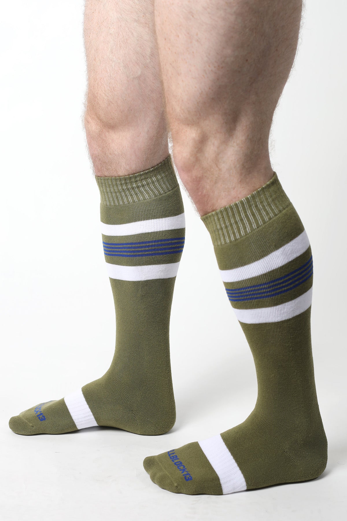 CELLBLOCK 13 Tight End Knee High Socks ARMY
