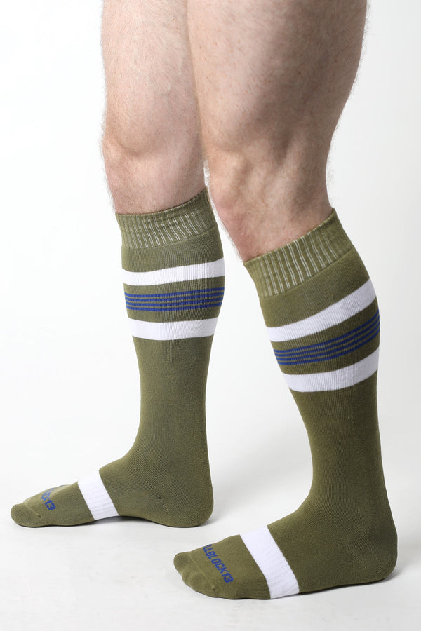 CELLBLOCK 13 Tight End Knee High Socks ARMY