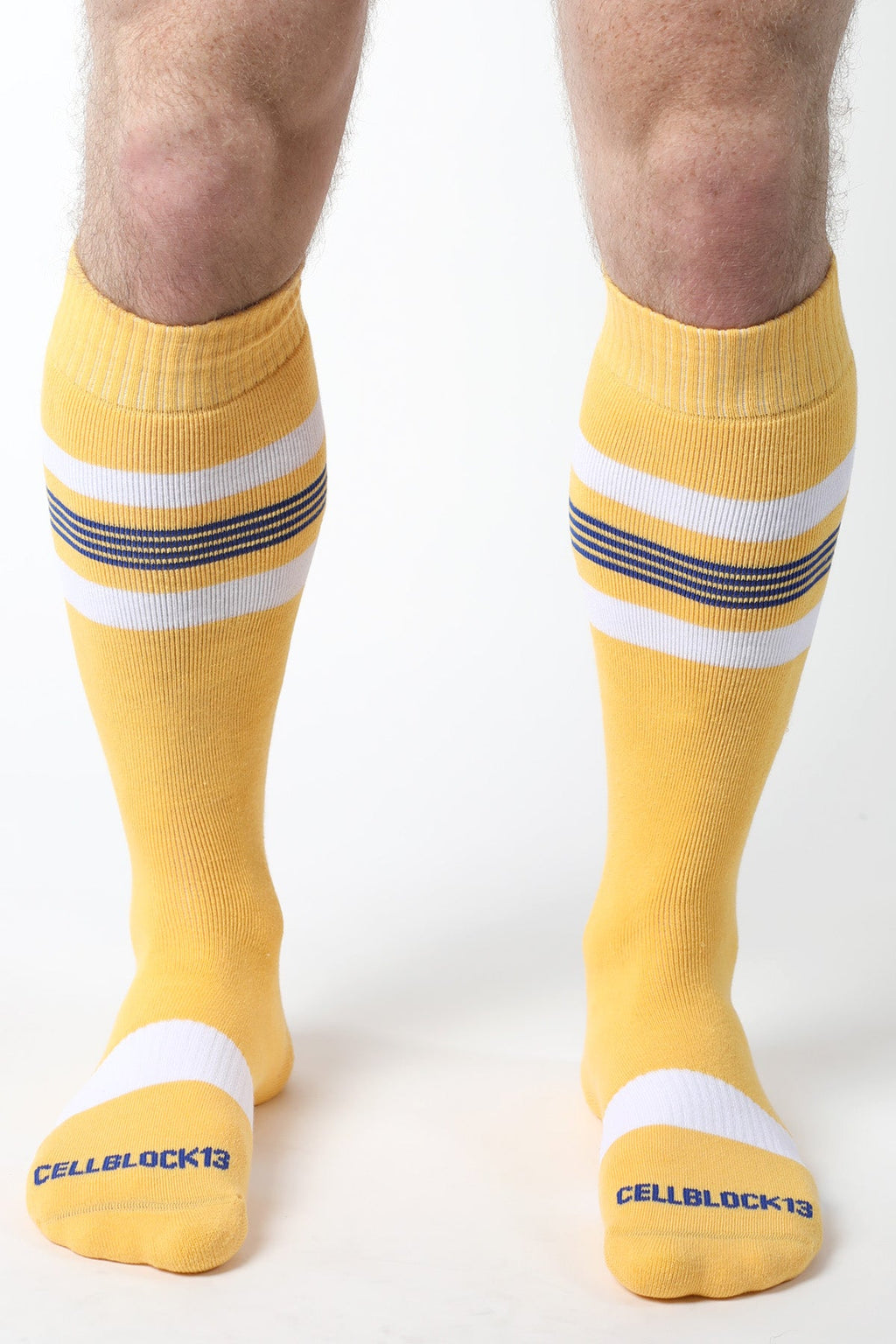 CELLBLOCK 13 Tight End Knee High Socks Yellow