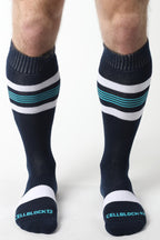 CELLBLOCK 13 Tight End Knee High Socks NAVY