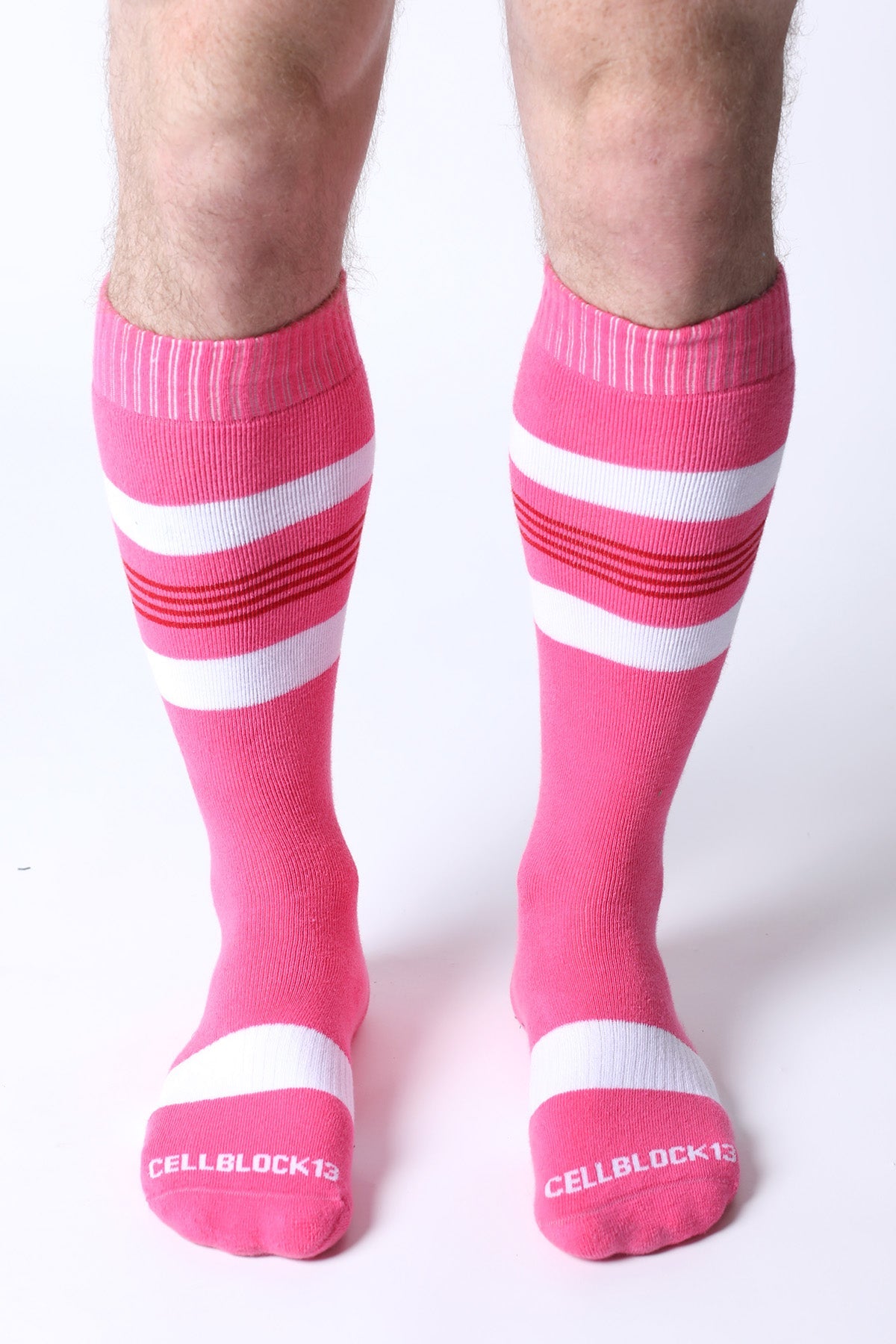 CELLBLOCK 13 Tight End Knee High Socks Light Pink