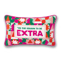 Tis the Extra Season Needlepoint Pillow