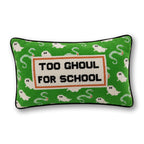 Too Ghoul Needlepoint Pillow