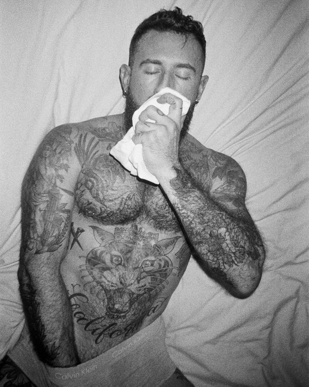 Miles Stewart, TroyDaniels_Sni ffi ngBriefsOnBed_35mm, 2025