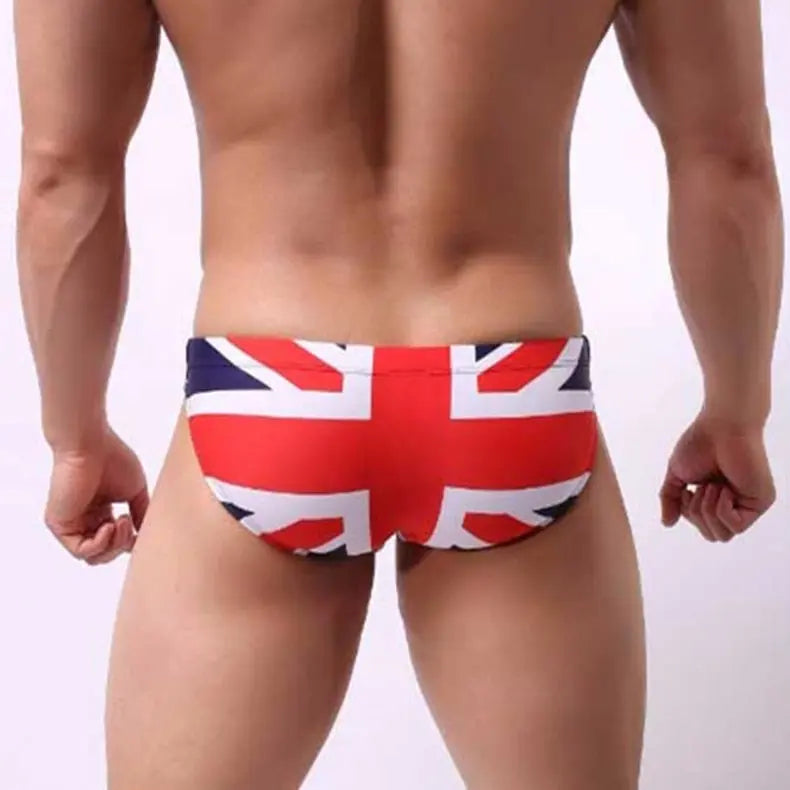 UK Flag Low Cut Swim Brief