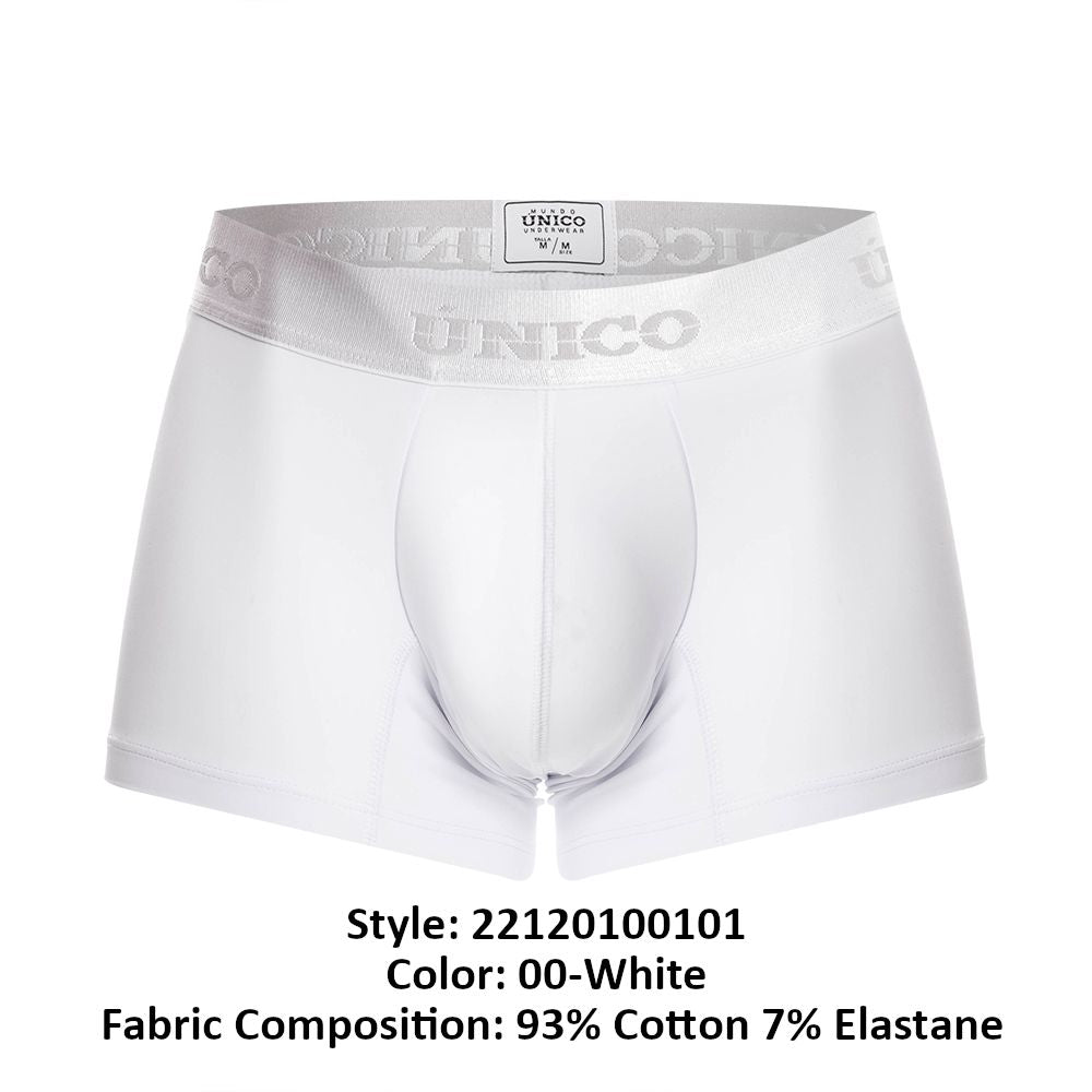 Mundo Unico Cristalino Cotton Trunks - White
