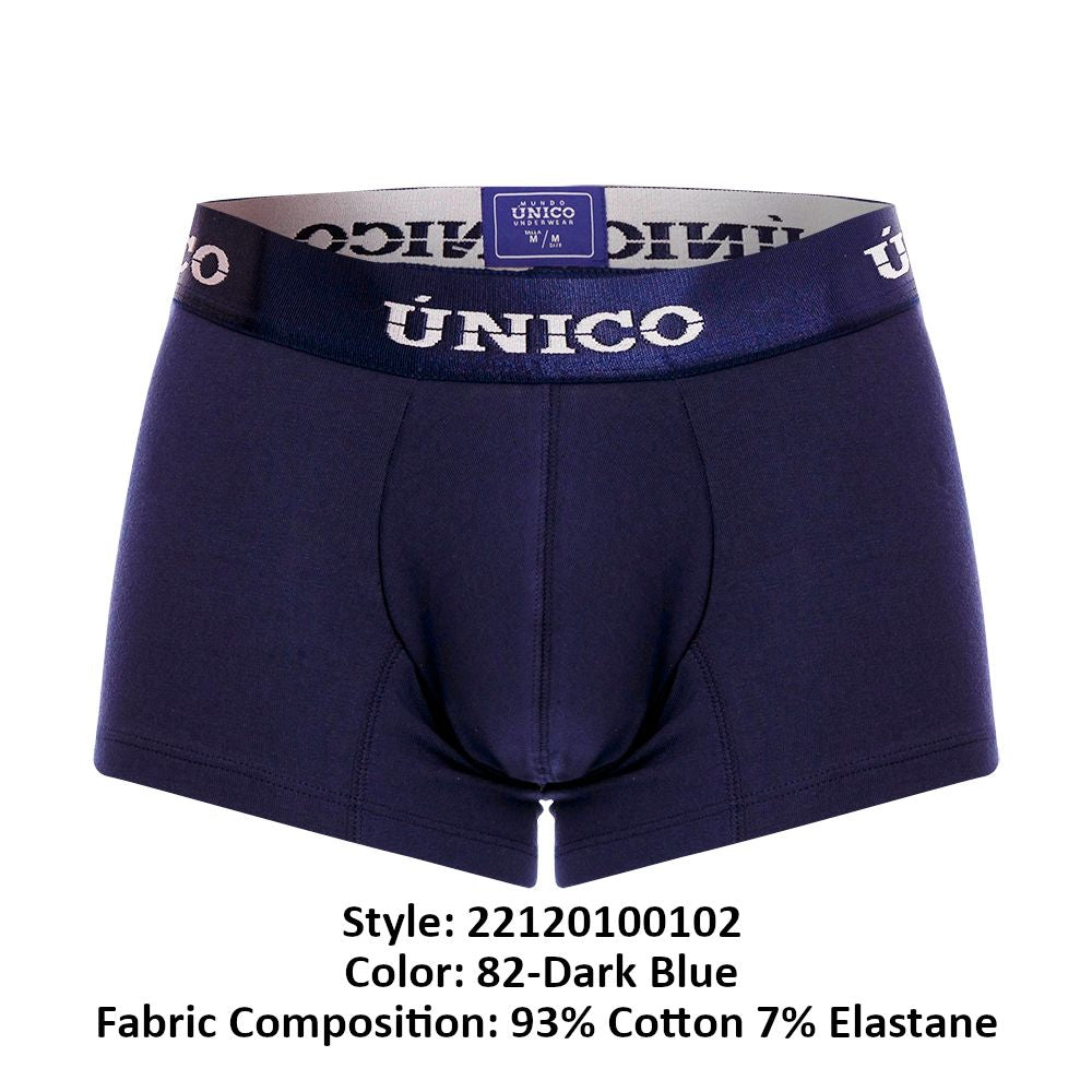 Mundo Unico Profundo Cotton Trunks - Dark Blue