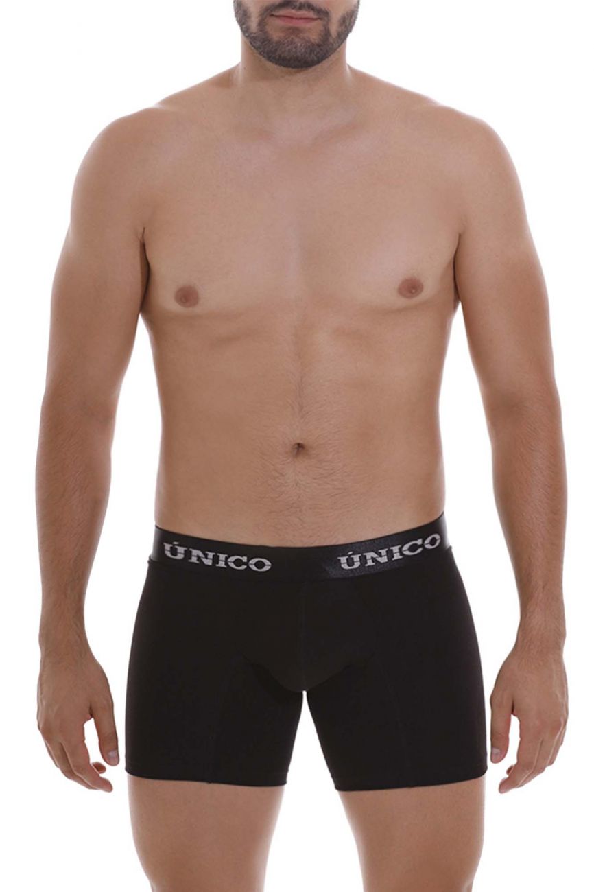 Mundo Unico Intenso Cotton Boxer Briefs - Black