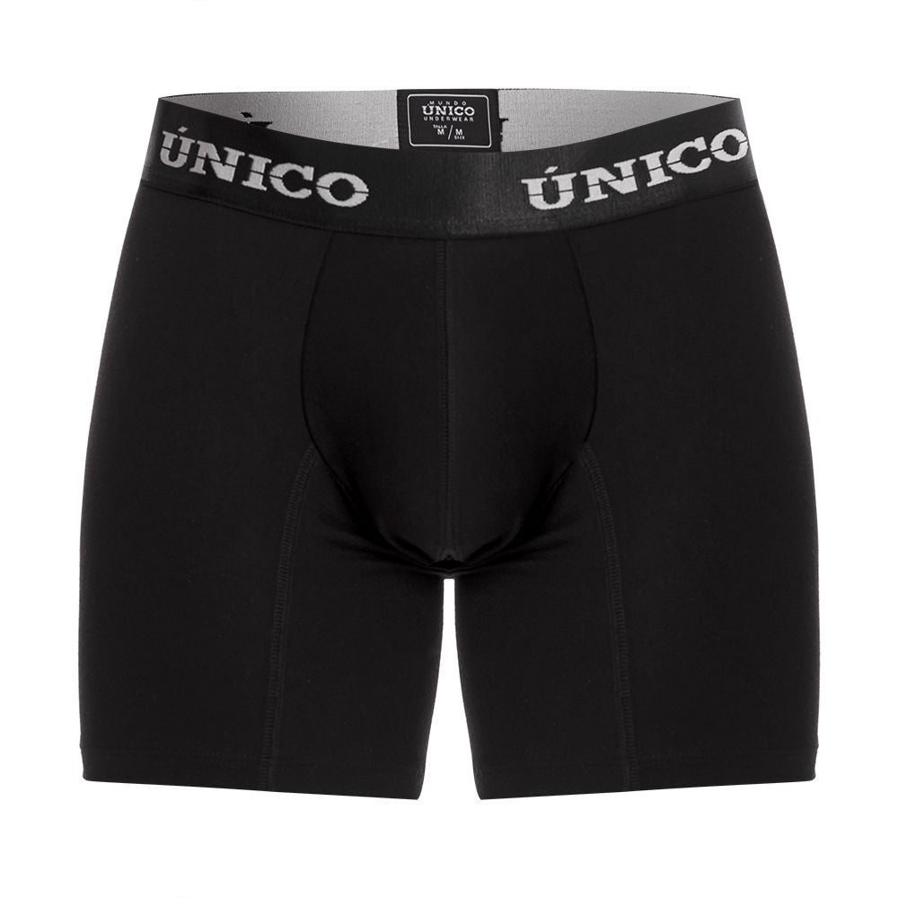 Mundo Unico Intenso Cotton Boxer Briefs - Black