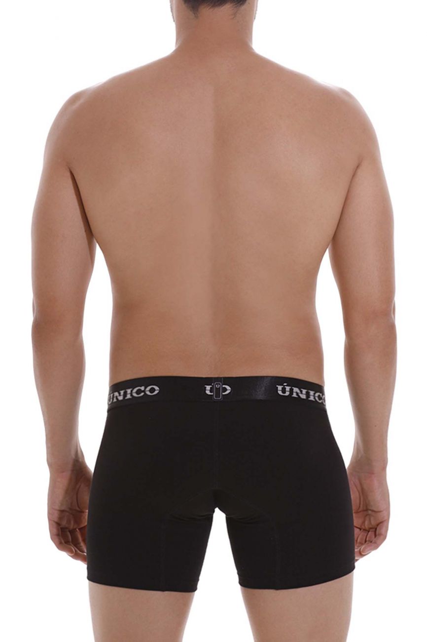Mundo Unico Intenso Cotton Boxer Briefs - Black
