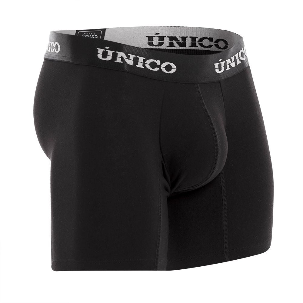 Mundo Unico Intenso Cotton Boxer Briefs - Black