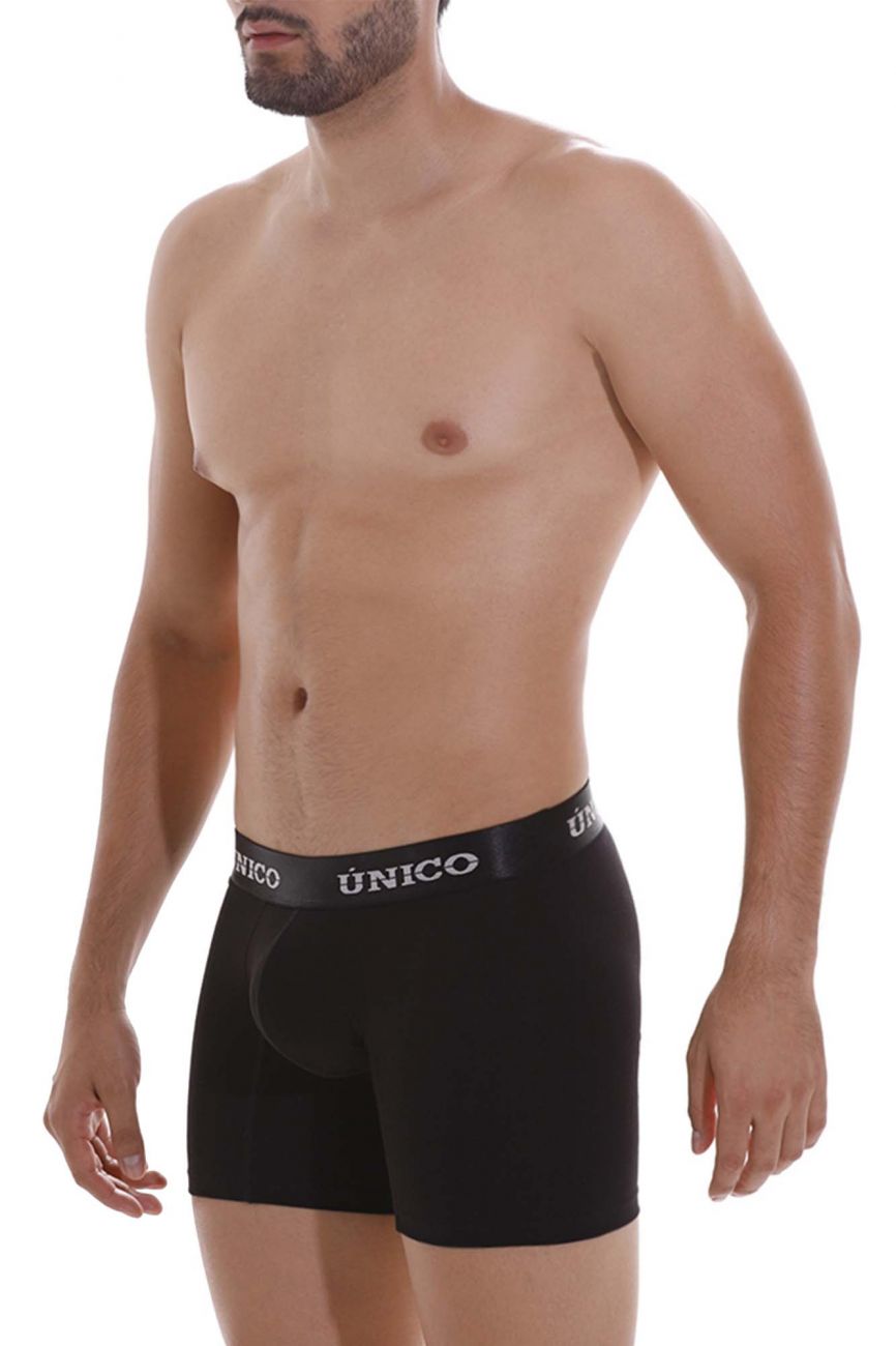 Mundo Unico Intenso Cotton Boxer Briefs - Black