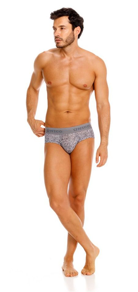 Mundo Unico Suede Briefs - Gray