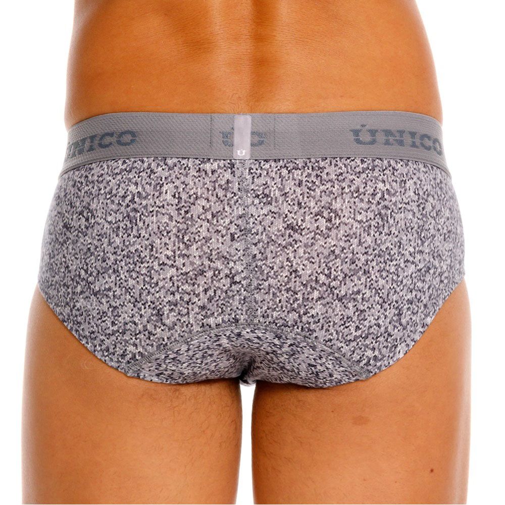 Mundo Unico Suede Briefs - Gray