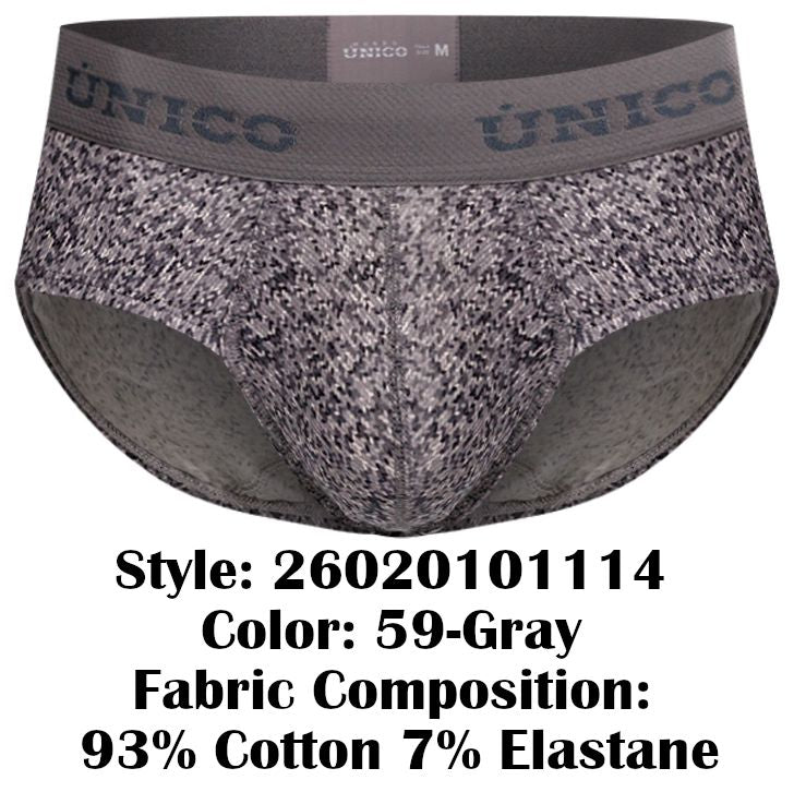 Mundo Unico Suede Briefs - Gray