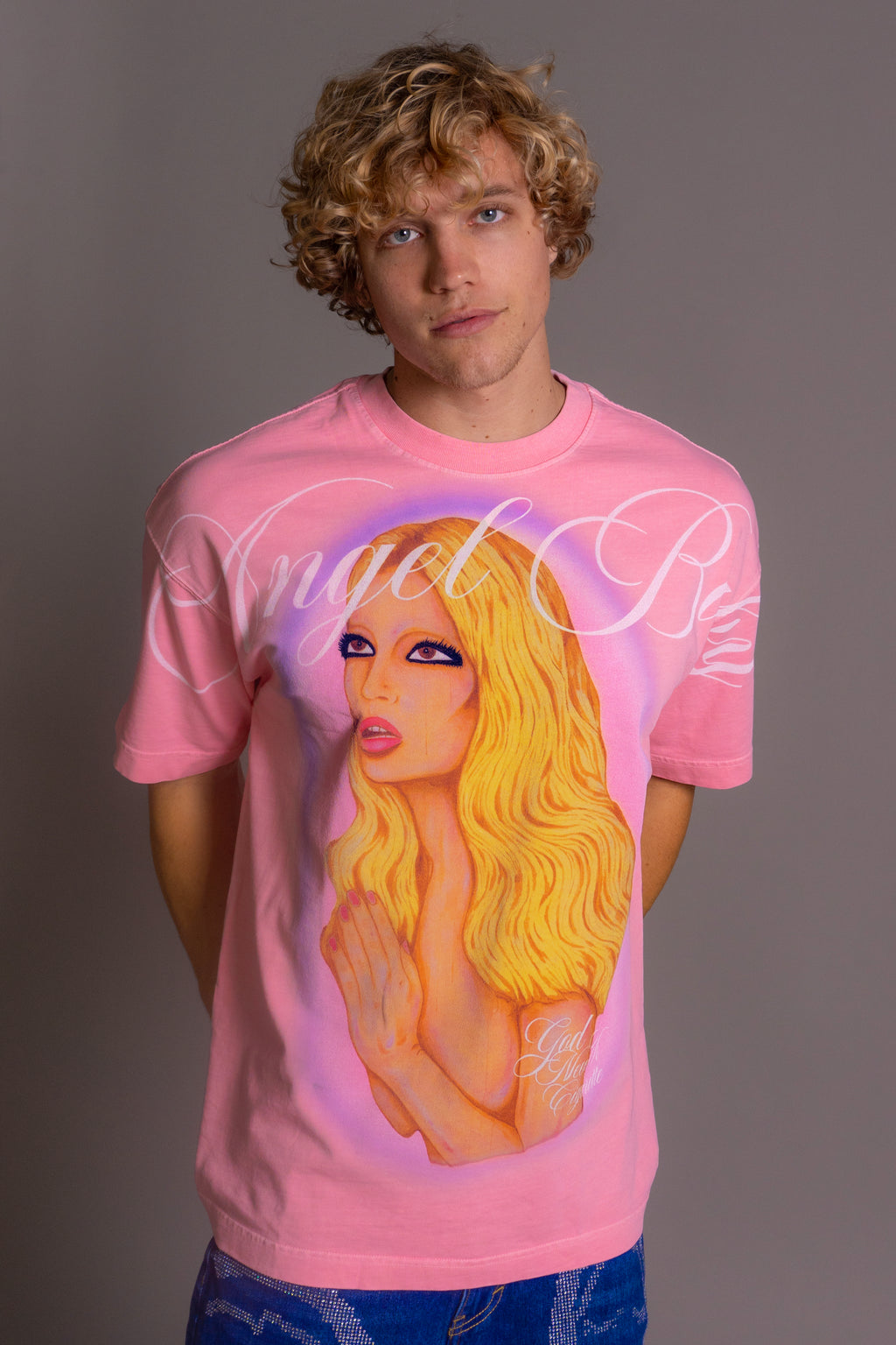 Patrick Church 'Angel Baby' Pink T-shirt