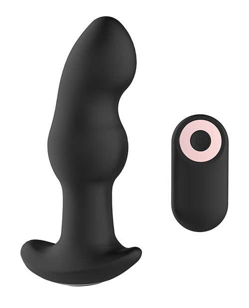 Gender Fluid Frission Vibrating Anal Plug with Remote - Black