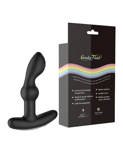 Gender Fluid Thrill Prostate Vibrator - Black