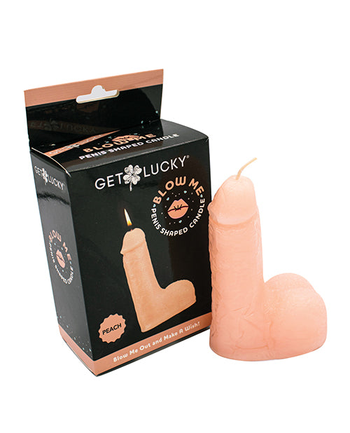 Get Lucky 5in Blow Me Penis Candle - Peach