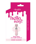 Hello Sexy! Bling Bling Mini Wand Massager - Cherry Blossom