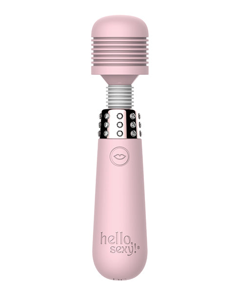 Hello Sexy! Bling Bling Mini Wand Massager - Cherry Blossom