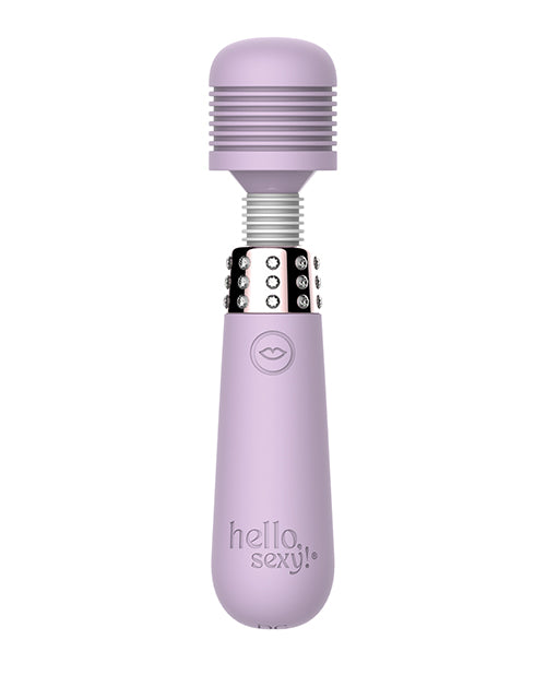 Hello Sexy! Bling Bling Mini Wand Massager - Lilac