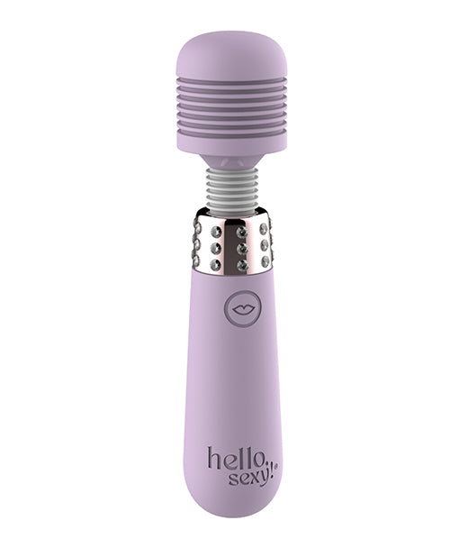 Hello Sexy! Bling Bling Mini Wand Massager - Lilac