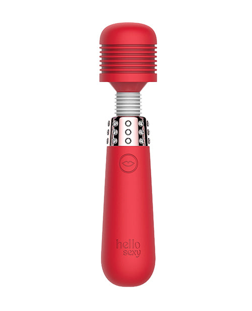 Hello Sexy! Bling Bling Mini Wand Massager - Tiger Lily