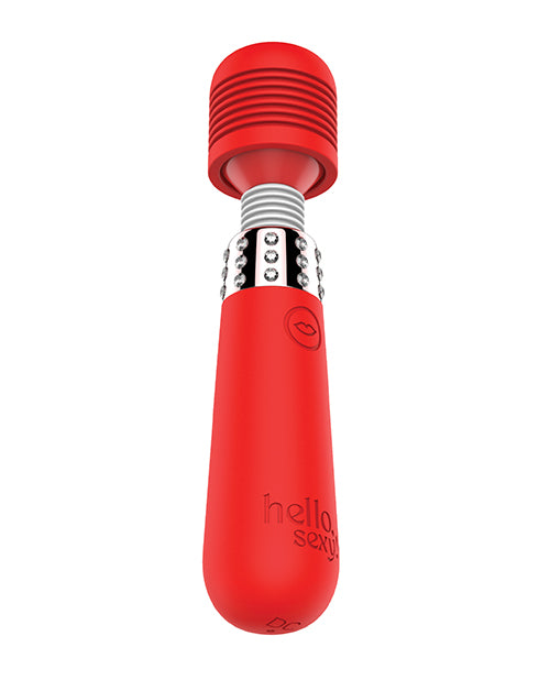 Hello Sexy! Bling Bling Mini Wand Massager - Tiger Lily