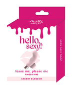 Hello Sexy! Tease Me, Please Me Finger Vibe - Cherry Blossom