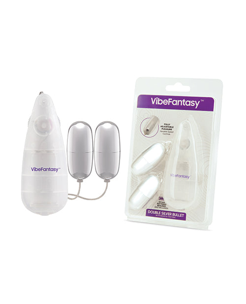 Vibe Fantasy Double Silver Bullet with Remote Control
