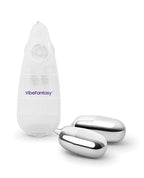 Vibe Fantasy Double Silver Bullet with Remote Control