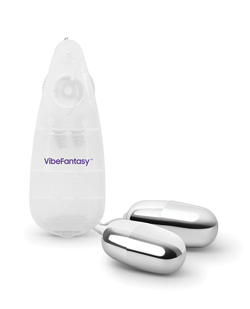 Vibe Fantasy Double Silver Bullet with Remote Control