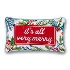 Very Merry Needlepoint Pillow