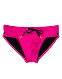 Modern Classic Swim Brief - Hot Pink