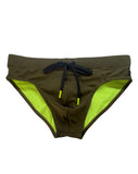 Modern Classic Swim Brief - Army Green